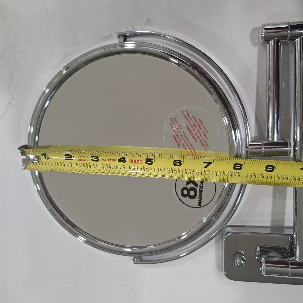 Wall Mount Chrome Arm Swing Mirror